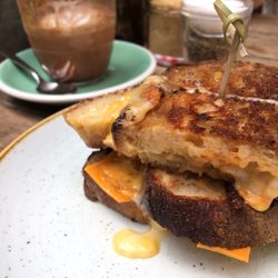 'The Black Lab' Coffee House - Grilled cheese sandwich.