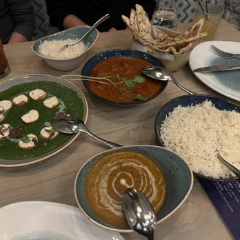 Raag - Black Dal Malhar (gf) Palak Paneer (gf) Kashmiri Lamb Roganjosh (gf, df) Garlic Naan - Indian Near Me - Minneapolis, Minnesota Raag - Black Dal Malhar (gf) Palak Paneer (gf) Kashmiri Lamb Roganjosh (gf, df) Garlic Naan - Indian Near Me - Minneapolis, Minnesota