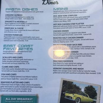 Vernon's Thunderbird Diner - Dinner menu - mains - Diners Near Me - Hammonds Plains, Nova Scotia Vernon's Thunderbird Diner - Dinner menu - mains - Diners Near Me - Hammonds Plains, Nova Scotia
