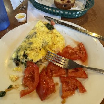 Cool Moose Cafe - Half eaten Farmers Omelette w/ brie and a side of perfectly ripe sliced tomatoes. - Breakfast & Brunch Near Me - Jacksonville, Florida Cool Moose Cafe - Half eaten Farmers Omelette w/ brie and a side of perfectly ripe sliced tomatoes. - Breakfast & Brunch Near Me - Jacksonville, Florida