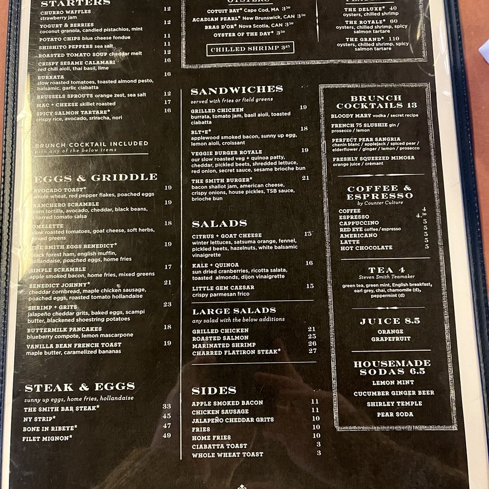 The Smith - Food menu 4/3/22 - New American Near Me - Chicago, Illinois The Smith - Food menu 4/3/22 - New American Near Me - Chicago, Illinois