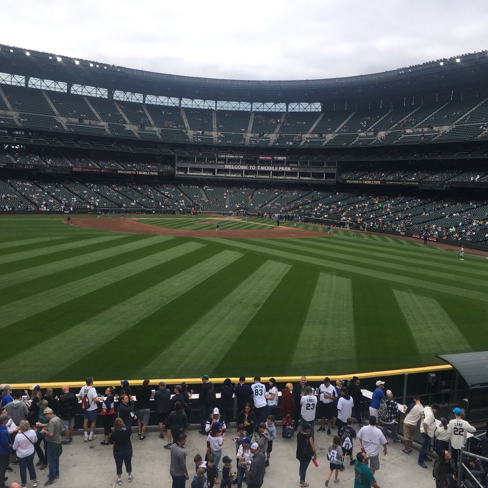 T-Mobile Park - View from standing/eating long table thing - Stadiums & Arenas Near Me - Seattle, Washington T-Mobile Park - View from standing/eating long table thing - Stadiums & Arenas Near Me - Seattle, Washington