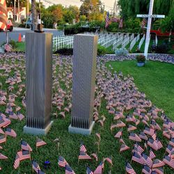 Flags of all victims.