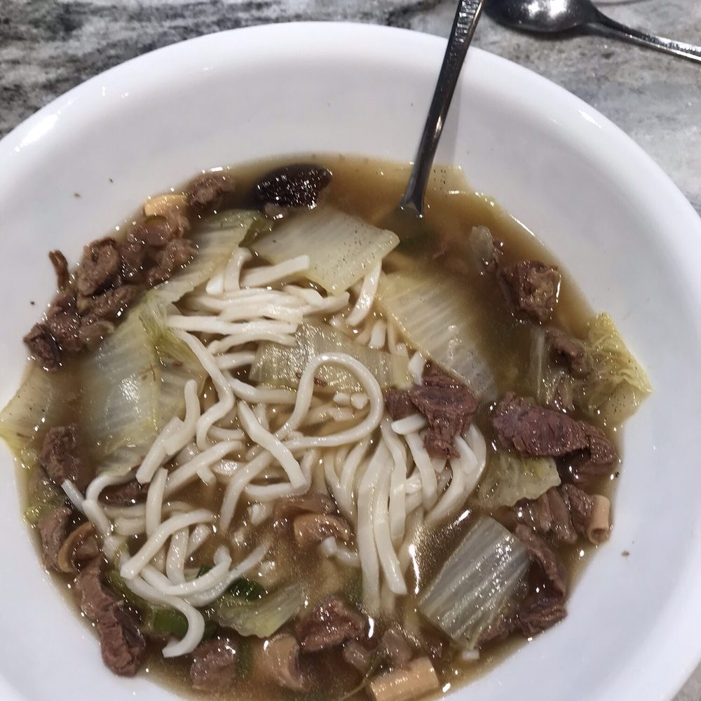 Spicy beef noodle soup( not spicy at all)
