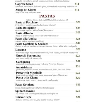 Little Italy’s Ristorante - Menu Page 2 - Italian Near Me - ormond beach, Florida Little Italy’s Ristorante - Menu Page 2 - Italian Near Me - ormond beach, Florida