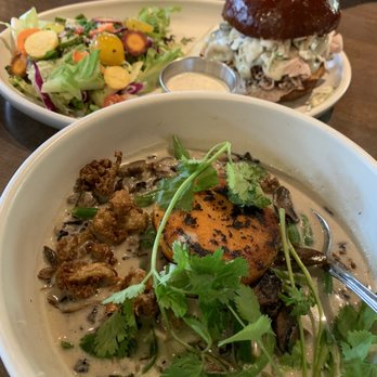 Culinary Dropout - Spicy Vegan Curry and Turkey Pastrami Sandwich - New American Near Me - Austin, Texas Culinary Dropout - Spicy Vegan Curry and Turkey Pastrami Sandwich - New American Near Me - Austin, Texas