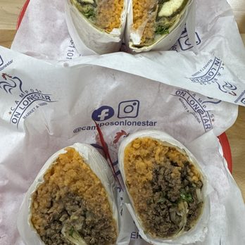 Campos On Lonestar - Carne asada burrito and custom chile relleno burrito - Mexican Near Me - Nampa, Idaho Campos On Lonestar - Carne asada burrito and custom chile relleno burrito - Mexican Near Me - Nampa, Idaho