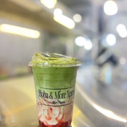 Boba & More Xpress - Strawberry Matcha.