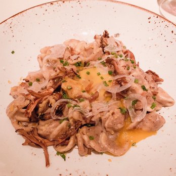 Millwright's - Mushroom & truffle orecchiette with onion and egg yolk - New American Near Me - Simsbury, Connecticut Millwright's - Mushroom & truffle orecchiette with onion and egg yolk - New American Near Me - Simsbury, Connecticut