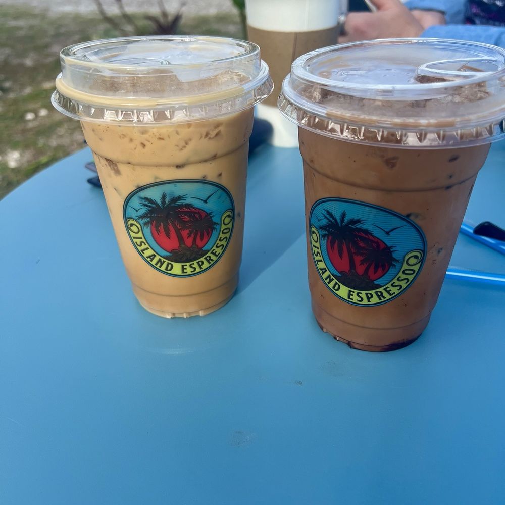 Iced White mocha & iced mocha Iced White mocha & iced mocha