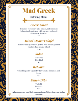Menu photo 2 Mad Greek Moscow, ID Menu photo 2 Mad Greek Moscow, ID