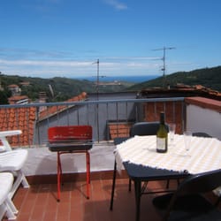 Pietrabruna - Terrasse mit Meerblick Ferienhaus in Ligurien