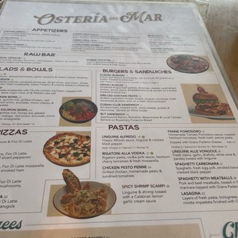 Osteria Del Mar - Part of the menu - Pizza Near Me - Miami Beach, Florida Osteria Del Mar - Part of the menu - Pizza Near Me - Miami Beach, Florida