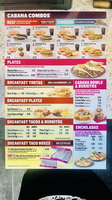 Menu photo 1 Taco Cabana Katy, TX