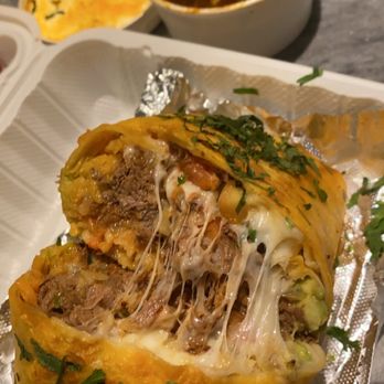 Taqueria Rendon - Birria Burrito and consume broth (not included with meal) - Tacos Near Me - Northfield, New Jersey Taqueria Rendon - Birria Burrito and consume broth (not included with meal) - Tacos Near Me - Northfield, New Jersey