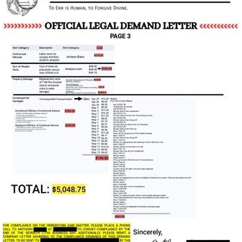 Archer's Bikes - LEGAL DEMAND LETTER TO COMPLY DEMANDING $5048.00 OR LITIGATION STARTS ON 01/27/2026 - Bike Repair/Maintenance Near Me - Mesa, Arizona Archer's Bikes - LEGAL DEMAND LETTER TO COMPLY DEMANDING $5048.00 OR LITIGATION STARTS ON 01/27/2026 - Bike Repair/Maintenance Near Me - Mesa, Arizona