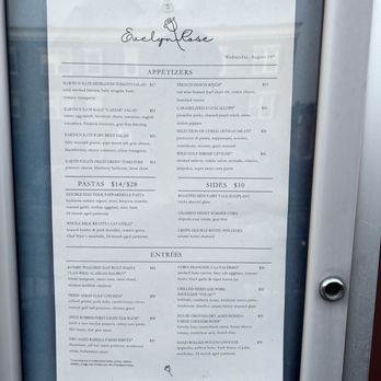 Evelyn Rose - Menu - American Near Me - Vienna, Virginia Evelyn Rose - Menu - American Near Me - Vienna, Virginia