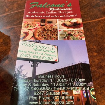 Falcone's Pizza - Falcone's Resturant - Pizza Near Me - Pico Rivera, California Falcone's Pizza - Falcone's Resturant - Pizza Near Me - Pico Rivera, California