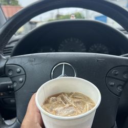 12 ounce iced honey latte