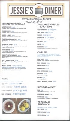 Menu photo 1 Jessie’s Diner Dighton, MA