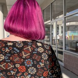 Vivid Pink hair!