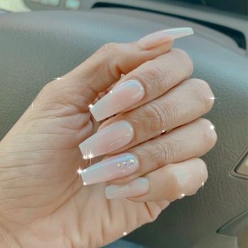 SoQ Nails - Acrylic tapered coffin shape. Gel color bubble bath done by Tim - Waxing Near Me - Northridge, California SoQ Nails - Acrylic tapered coffin shape. Gel color bubble bath done by Tim - Waxing Near Me - Northridge, California