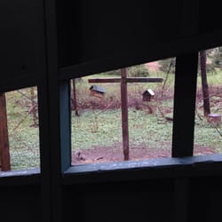 Bucks County Audubon Society - Inside bird blind