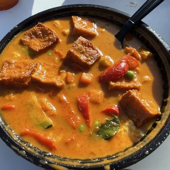 Happy Thai Food - 01/04/2025 - Panang Curry with Fried Tofu $15 - Thai Near Me - Quartzsite, Arizona Happy Thai Food - 01/04/2025 - Panang Curry with Fried Tofu $15 - Thai Near Me - Quartzsite, Arizona