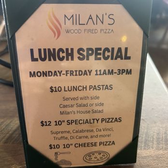 Milan’s Wood Fired Pizza - Specials - Pizza Near Me - Hammond, Louisiana Milan’s Wood Fired Pizza - Specials - Pizza Near Me - Hammond, Louisiana