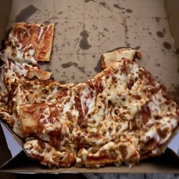 two slices of pizza in a box two slices of pizza in a box