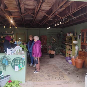 Heimiller Greenhouses - The little shop with some supplies and the cashier - Nurseries & Gardening Near Me - Newfane, New York