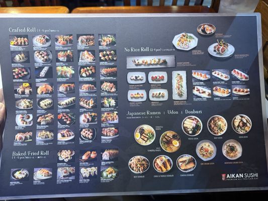 Menu photo 1 Aikan Sushi & Ramen Pasadena, CA Menu photo 1 Aikan Sushi & Ramen Pasadena, CA