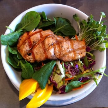 Bloom - Grilled Salmon on Brown Rice - Coffee & Tea Near Me - Los Angeles, California