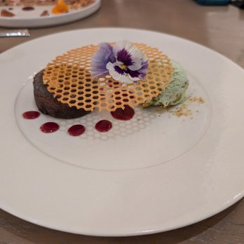 Asador - Chocolate cake with ice cream - American Near Me - Dallas, Texas Asador - Chocolate cake with ice cream - American Near Me - Dallas, Texas