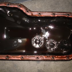 Morales Auto Care - Nissan oil pan with metal