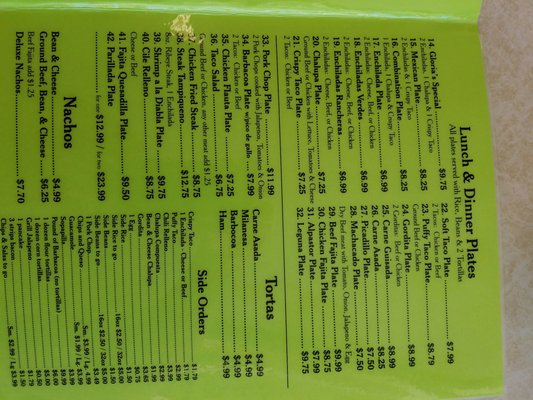 Menu photo 3 Gloria's Mexican Restaurant New Braunfels, TX Menu photo 3 Gloria's Mexican Restaurant New Braunfels, TX