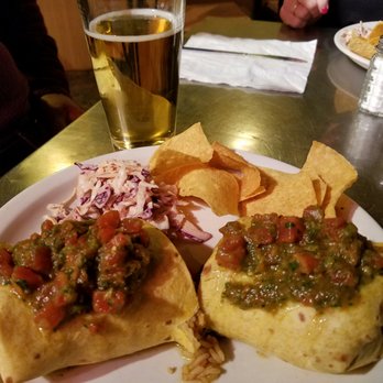 Black Cat Burrito - Cajun burrito with shrimp sausage black beans rice and tortilla chips - Mexican Near Me - Boone, North Carolina