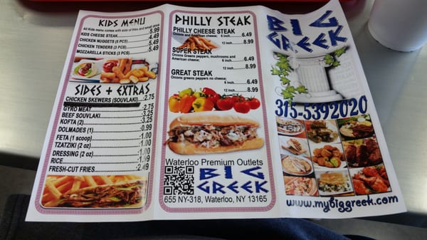 Menu photo 3 Big Greek Waterloo, NY