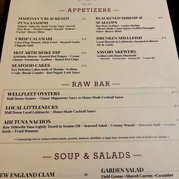 Mahoney's Atlantic Bar & Grill - All Appetizers, Soup and Salads from the Dinner Menu - New American Near Me - Orleans, Massachusetts Mahoney's Atlantic Bar & Grill - All Appetizers, Soup and Salads from the Dinner Menu - New American Near Me - Orleans, Massachusetts