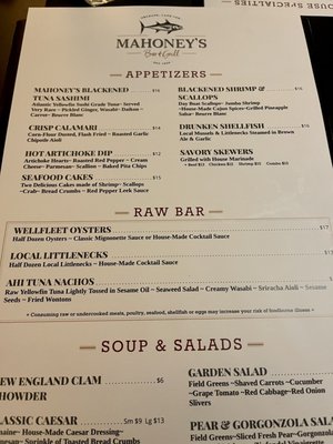 Menu photo 3 Mahoney's Atlantic Bar & Grill Orleans, MA Menu photo 3 Mahoney's Atlantic Bar & Grill Orleans, MA