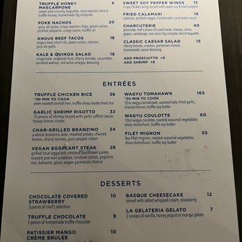 SKY Waikiki - Menu - Seafood Near Me - Honolulu, Hawaii