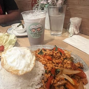 Krua Thai - 1. Pad Kaprow Kai Dow - Thai Near Me - Chula Vista, California