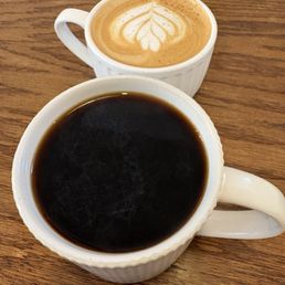 Cappuccino and coffee