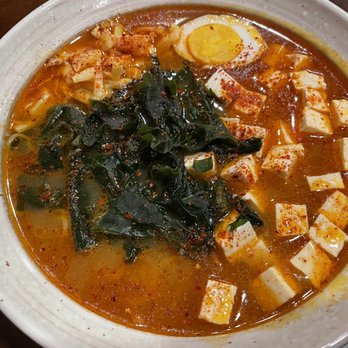 Kosuke - Spicy miso ramen (vegetarian style) sans green onion - Ramen Near Me - Alhambra, California