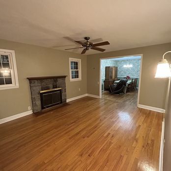 718 Renovations - Living Room Renovation: 
Drywall Repair 
Window and floor molding installation 
Full Paint Job - Handyman Near Me