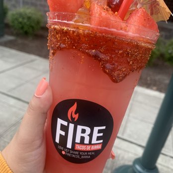 Fire Tacos De Birria - Watermelon Agua Fresca - Food Trucks Near Me - Kent, Washington