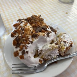 Butterfinger dream pie - so yummy!!  Save room for dessert