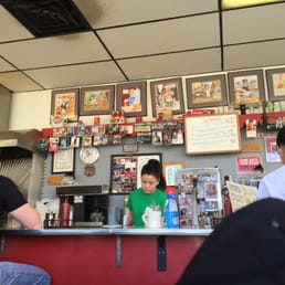 customers at the counter