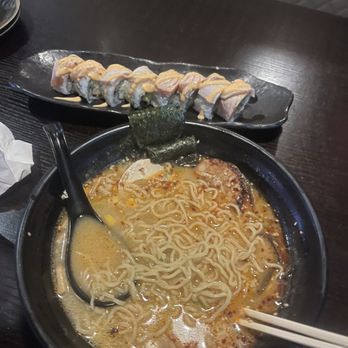 Ushio Sushi - Tonkotsu ramen spicy chili and Davie roll - Sushi Bars Near Me - Davie, Florida Ushio Sushi - Tonkotsu ramen spicy chili and Davie roll - Sushi Bars Near Me - Davie, Florida