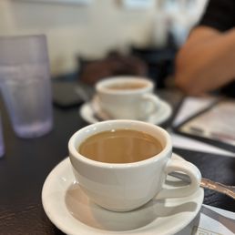 Much needed coffee after a red eye flight Much needed coffee after a red eye flight